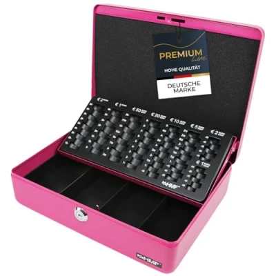 Abbildung von HMF 10015 15 Geldkassette Geldzählkassette 30 x 24 9 cm, Pink
