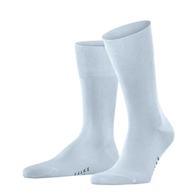 Abbildung von FALKE Herren Socken Tiago M SO nachhaltige Fil D&#039;Ecosse Baumwolle einfarbig 1 Paar, Blau (Light Blue 6594) neu umweltfreundlich, 41 42