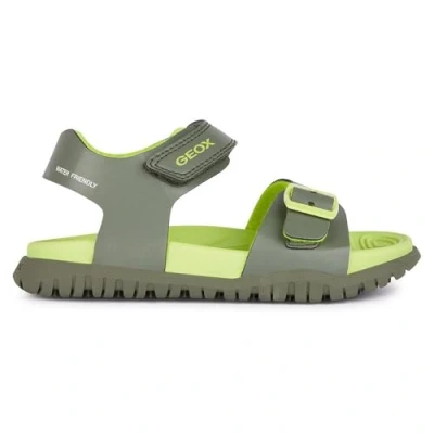 Abbildung von Geox Jungen J Fusbetto Bo Sandal, Military Lime, 34 EU