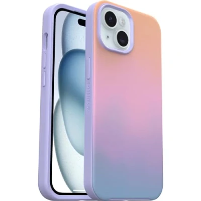 Abbildung von OtterBox Symmetry für MagSafe Hülle iPhone 15 / 14 13, stoßfest, sturzsicher, schützende dünne Hülle, 3X getestet nach Militärstandard, Ombre