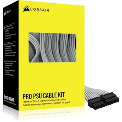 Abbildung von Corsair Premium Einzeln ummantelte Typ 5 PSU Kabel Pro Kit Weiß
