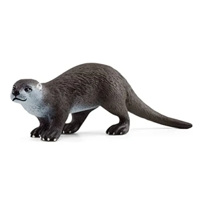 Abbildung von SCHLEICH WILD Life Fischotter 14865 detailgetreue Tierfiguren Zoo Spielzeug Jungen und Mädchen Deko für Geburtstag Spielfigur ab 3 Jahren 8 x 2 cm