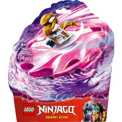 Abbildung von LEGO NINJAGO Soras Drachen Spinjitzu Spinner Action Ninja Spielzeug mit 2 Minifiguren Kleines Spielset für Kinder Geschenkidee Jungen und Mädchen ab 6 Jahren 71824