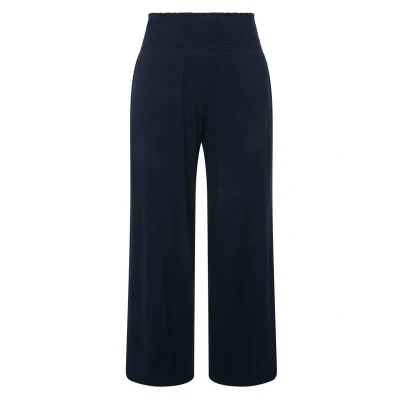 Abbildung von Ulla Popken Stoffhose, Damen, Größe: 50/52, Nachtblauw