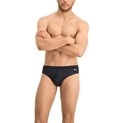 Abbildung von Puma SWIM MEN Classic Brief Badehose Slip, Herren, Größe: XXL, Black