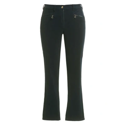 Abbildung von Ulla Popken Damen Cordhose Mony, teilelastischer Bund Hose, Marine, 45W / 32L