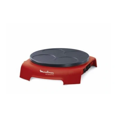 Abbildung von Moulinex Accessimo PY312511 Party Crêpe Pfannkuchen Set, Antihaftbeschichtung, Thermoplastisches Isoliersystem, Thermoplast, Rot