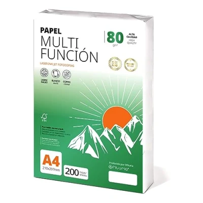 Abbildung von Ofituria Kopierpapier, DIN A4, 80 g/m2, 200 Blatt, Mehrzweckpapier für Laser und Tintenstrahldrucker, Kopierer, Bürobedarf, Schulbedarf, Packung zu g