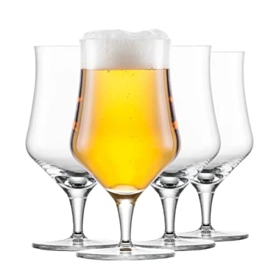 Abbildung von SCHOTT ZWIESEL Universalglas Beer Basic 0,3 (4er Set), klassisches Bierglas für Craft Beer, spülmaschinenfeste Tritan Kristallgläser, Made in Germany (Art. Nr. 130013), Kristall