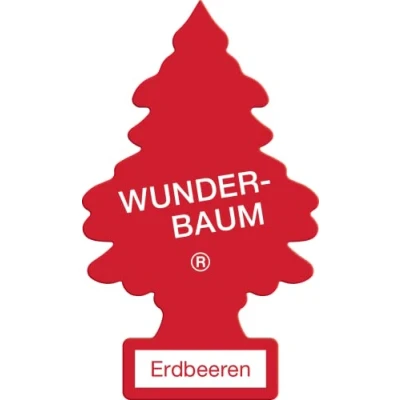 Abbildung von WUNDER BAUM Auto Lufterfrischer I Anhänger für langanhaltenden Duft im oder zu Hause Erdbeeren 1 Stück