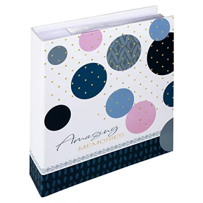 Abbildung von walther design Fotoalbum blau 200 Fotos 13 x 18 cm Memo Einsteckalbum Amazing Memories ME 487 L