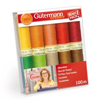 Abbildung von Gütermann creativ Nähfaden Set mit 10 Spulen Allesnäher 100 m in Inges Lieblingsfarben