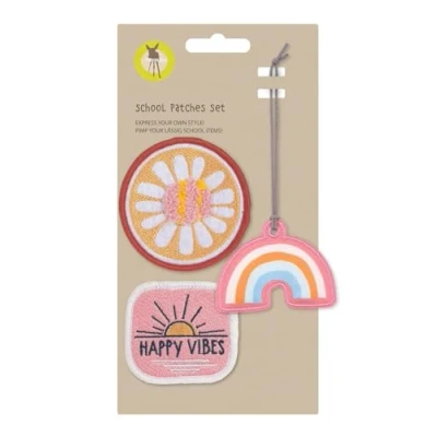 Abbildung von LÄSSIG Anhänger und Patches Set (3 Stk.) mit Druckknopf/School Happy