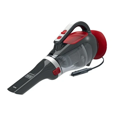 Abbildung von BLACK+DECKER 12V Auto Sauger mit Bürstenaufsatz, Adapter zum Anschluss an den Zigarettenanzünder, 5m Kabel, ADV1200