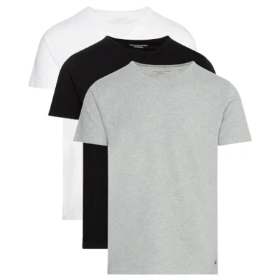 Abbildung von Tommy Hilfiger TEE 3 PACK Unterhemd/shirt, Herren, Größe: Small, Black/white/grey heather