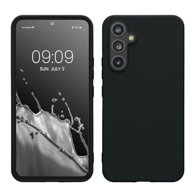 Abbildung von kwmobile Hülle kompatibel mit Samsung Galaxy A54 5G TPU Silikon Handyhülle Schutzhülle stoßabsorbierend flexibel Case in Heidelbeerblau