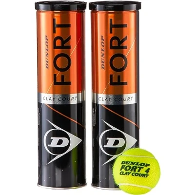 Abbildung von Dunlop Tennisball Fort Clay Court für Sandplatz, Rasen &amp; Hartplatz (2x4er Dose)