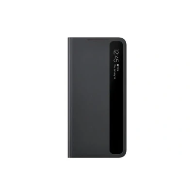 Abbildung von Samsung Clear View Smartphone Cover EF ZG996 für Galaxy S21+ 5G Flip Cover, Handy Hülle, extra dünn, stoßfest, Schutz Case, Schwarz