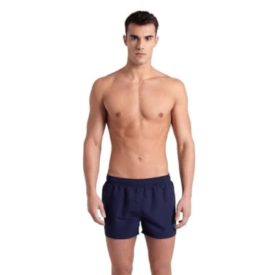 Abbildung von arena Fundamentals X Short Herren Badeshorts für Strand und Pool, Badehose aus weichem, recyceltem, schnell trocknendem Material, Shorts mit Innenslip Netzstoff