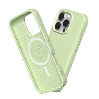 Abbildung von RhinoShield SolidSuit Case Kompatibel mit Magsafe für [iPhone 16 Pro Max] Stoßabsorbierende Slim Design Schutzhülle Premium Matte Finish, Kameratasten Aussparungs Matcha Latte