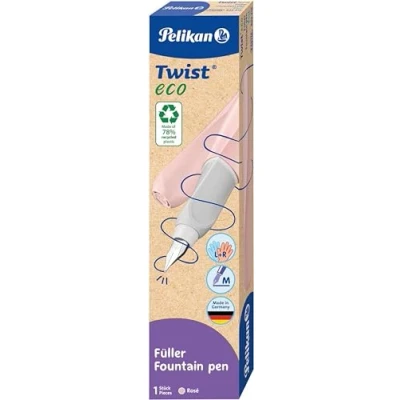 Abbildung von Pelikan Twist® eco Füller für Rechts und Linkshänder, rosé, Feder M, 1 Stück