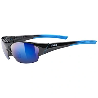 Abbildung von uvex blaze III Sportbrille für Damen und Herren inkl. Wechselscheiben druckfreier Sitz &amp; perfekter Halt black blue/blue one size