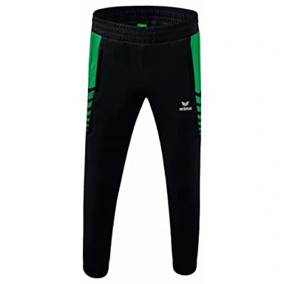 Abbildung von Erima Herren Six Wings funktionelle Trainingshose, schwarz/smaragd, L