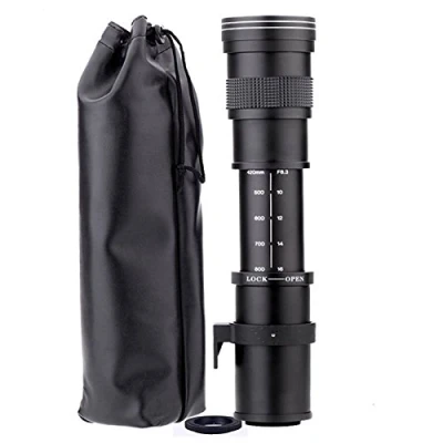 Abbildung von EF Mount Objektiv JINTU 420 800mm f8.3 Teleobjektiv Manueller Zoom für Canon 1200D 4000D 2000D 850D 800D 750D 650D 600D 500D 250D 77D 7D 6D 5D 80D 90D 50D 60D 1500D T7 T7i T6 T6i T5 T5i