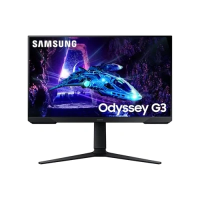 Abbildung von Samsung Odyssey G30D Full HD Gaming Monitor, 24 Zoll, Bildschirm mit VA Panel, 1.920 x 1.080 Pixel, Bildwiederholrate 180 Hz, Reaktionszeit 1 ms (MPRT), AMD FreeSync, HDR10, LS24DG300EUXEN