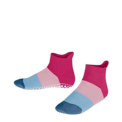 Abbildung von FALKE Unisex Kinder Stoppersocken Colour Block K HP Baumwolle rutschhemmende Noppen 1 Paar, Lila (Fuchsia 8856) neu umweltfreundlich, 27 30