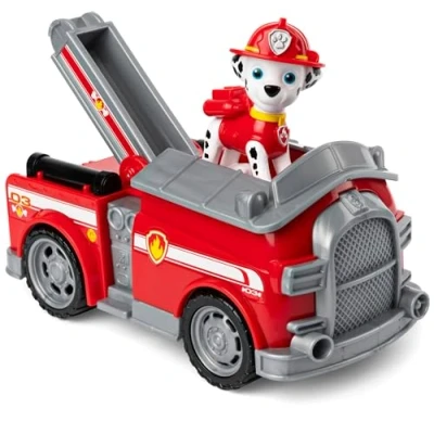 Abbildung von PAW PATROL, Feuerwehr Auto mit Marshall Figur (Sustainable Basic Vehicle/Basis Fahrzeug), Spielzeug für Kinder ab 3 Jahren