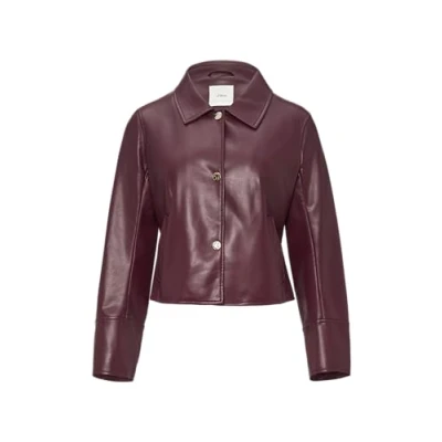 Abbildung von s.Oliver BLACK LABEL Damen 2156096 Jacke Lederimitat, 4907, 38