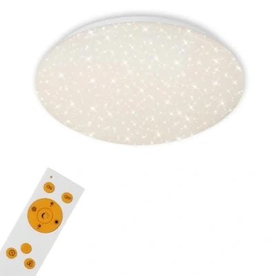 Abbildung von Briloner Leuchten LED Deckenleuchte Dimmbar, inkl. Fernbedienung, Farbtemperatursteuerung, Deckenlampe 15 Watt, 1300 Lumen, Durchmesser 28 cm, Weiß