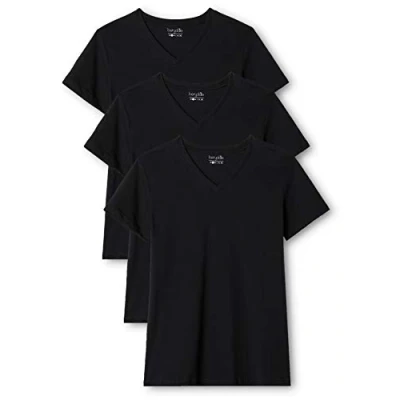 Abbildung von berydale Damen T Shirt Bd158, Schwarz 3er Pack, M