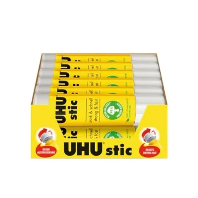 Abbildung von UHU Stic, Der Bewährte Klebestift Klebt Stark, schnell und dauerhaft, 12 x 21 g