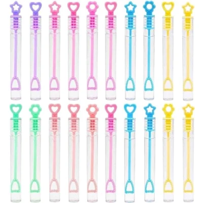 Abbildung von DERAYEE 20PC Mini Seifenblasen Set,Seifenblasen Hochzeit,Seifenblasen Zauberstab,Kleine für Kinder Hochzeit Verlobung Valentinstag Gastgeschenk Mitgebsel