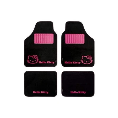Abbildung von HELLO KITTY KIT3013 Fussmatten schwarz Farbe, Set of 4,