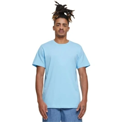 Abbildung von Build your Brand Herren BY004 T Shirt Round Neck Shirt, balticblue, 5XL