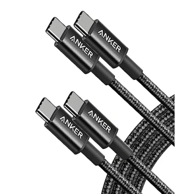 Abbildung von Anker New Nylon USB C auf Kabel, 60W Kabel [2 Stück 1,8m], für iPhone 16/15 Serie, MacBook Pro/Air, iPad Galaxy S24/S23 und mehr