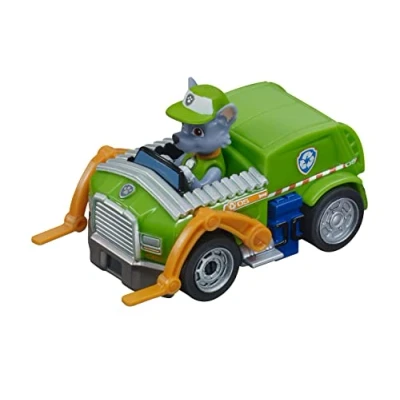Abbildung von Carrera 20065026 FIRST PAW Patrol Rocky Rennauto I Maßstab 1:50 Für Rennbahn Kinder ab 3 Jahren &amp; Erwachsene