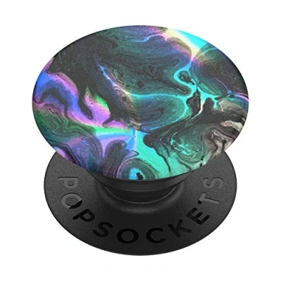 Abbildung von PopSockets 804834 PopGrip Ausziehbarer Sockel und Griff mit einem Austauschbarem Top,für Smartphones Tablets Oil Agate