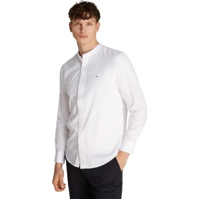 Abbildung von Tommy Hilfiger FLEX Solid Shirt Hemd, Herren, Größe: Medium, White