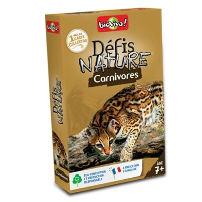 Abbildung von Bioviva Défis Nature Carnivores 0101002108 Kartenspiel „fleischfressende Tiere (französische Version)