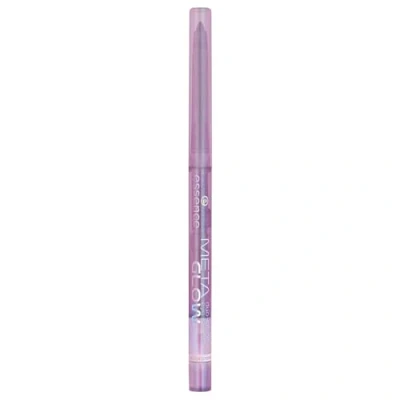 Abbildung von essence META GLOW duo chrome eye pencil, Nr. 02, Blau, langanhaltend, hochpigmentiert, Wischfest, farbintensiv, vegan, wasserfest, ohne Mikroplastikpartikel, Nanopartikel frei, 1er Pack (0.22g)