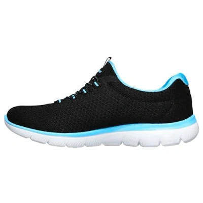 Abbildung von Skechers Sport Womens Summits Sneakers Women Schwarz(Black Turquoise Bktq), Schuhgröße:37 EU