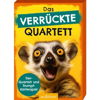 Abbildung von Das verrückte Quartett: Tier Quartett und Trumpf Kartenspiel Spielspaß für Kinder ab 8 Jahren