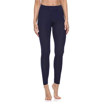 Abbildung von Merry Style Leggings Damen Baumwolle für das ganze Jahr Bequeme Blickdicht Ideal Yoga Sport Gym und Freizeit MS10 198 (Dunkelblau, M)