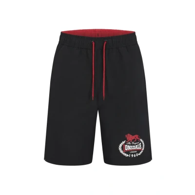 Abbildung von Lonsdale Herren Ventnor Badehose, Black/Red/White, XXL