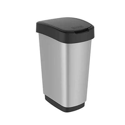 Abbildung von Rotho Twist Mülleimer 50l mit Deckel, Kunststoff (PP)