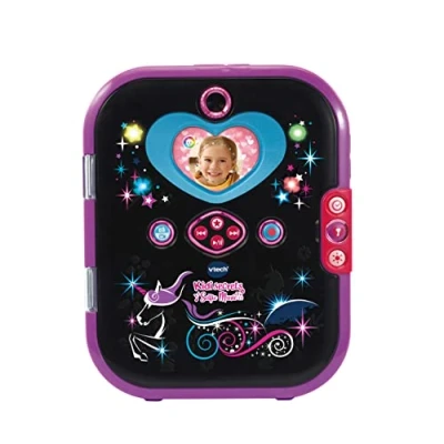 Abbildung von VTech Kidisecrets Selfie Music 2.0 black Kindertagebuch mit 2 Kameras, MP3 Player, Gesichtserkennung, Leuchteffekten und vielem mehr Für Kinder von 6 12 Jahren